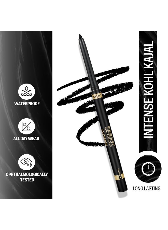 INSIGHT Intense Kohl Kajal (Black) 20g – Creamy Texture, Single Stroke Application, Quick-Drying & Waterproof for All-Day Comfortable Wear - Image 2